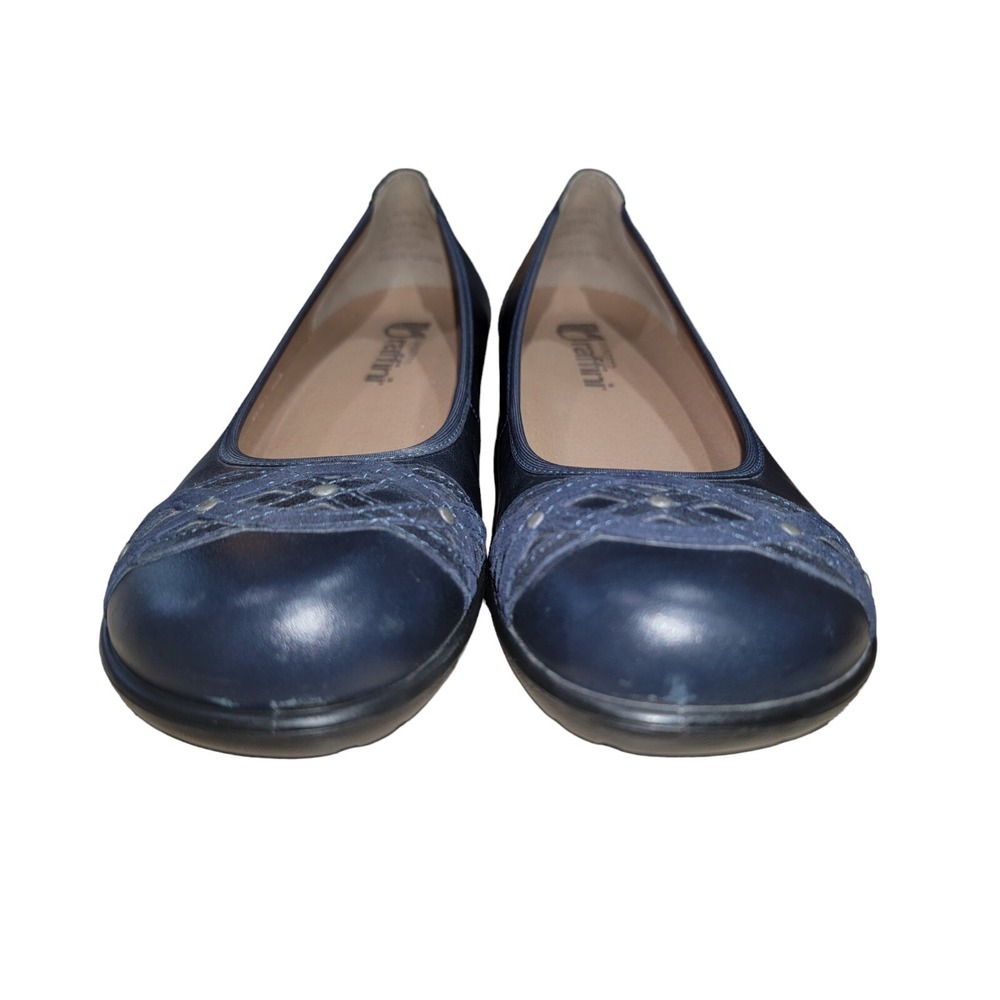 Umberto Raffini Women's Blue Leather Comfort Flats Slip On Shoes Sz EU 39/ US 9 - Picture 8 of 12